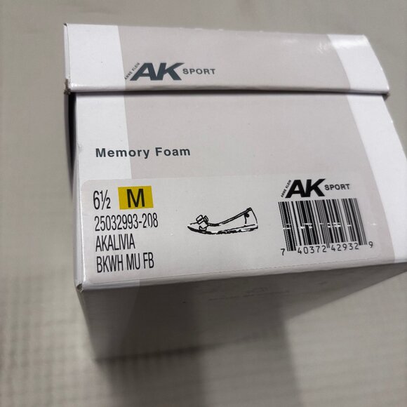Anne Klein Sport Black and White Comfort Ballets, Size 6.5 - Picture 3 of 14